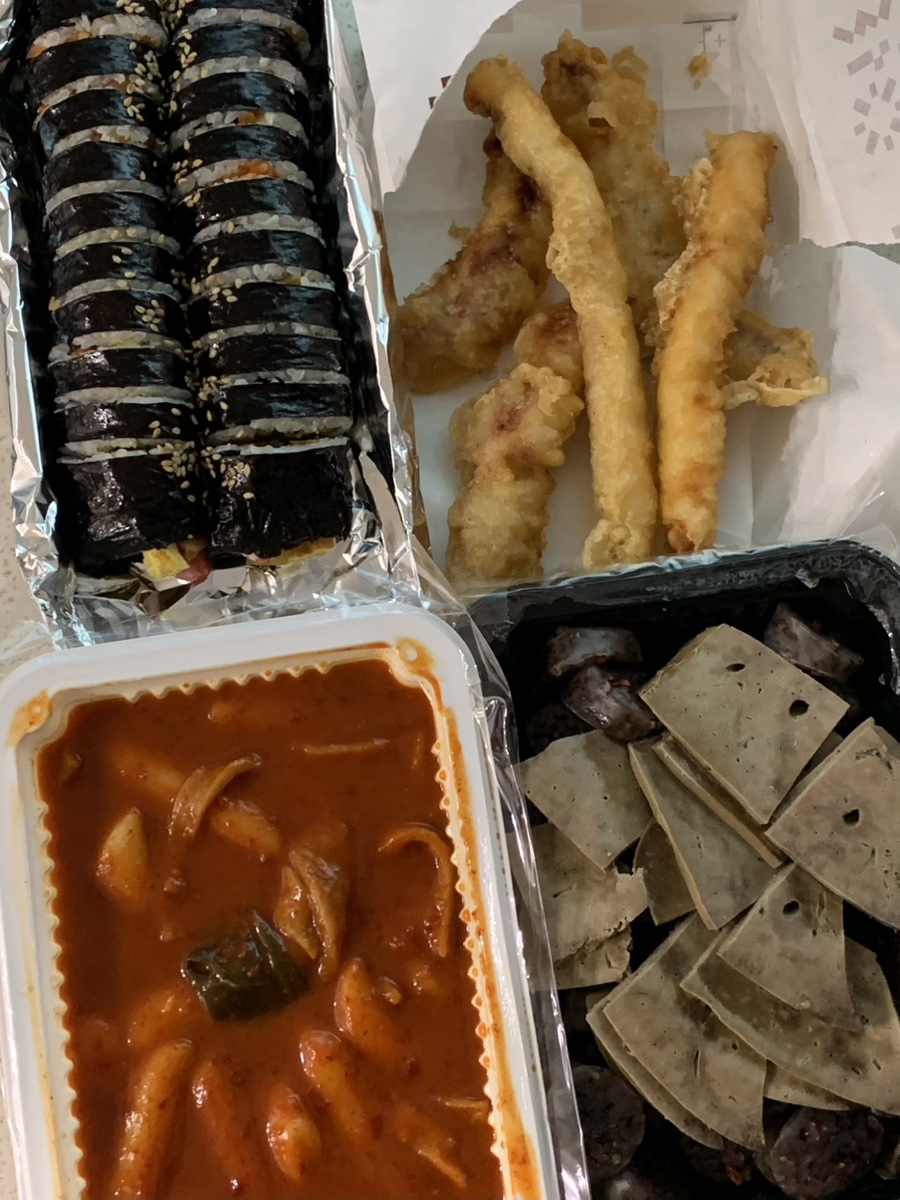 짱구분식 순대 요리