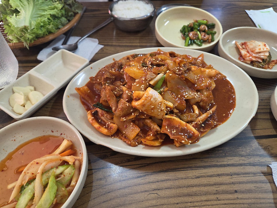 원영식당 상차림