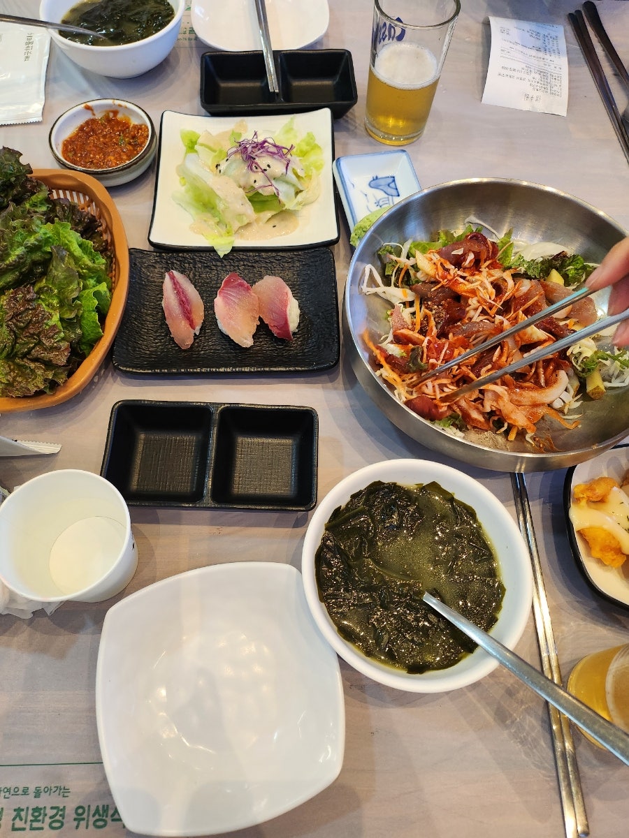 아라담횟집 모듬회