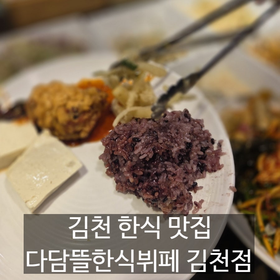 다담뜰의 한식뷔페