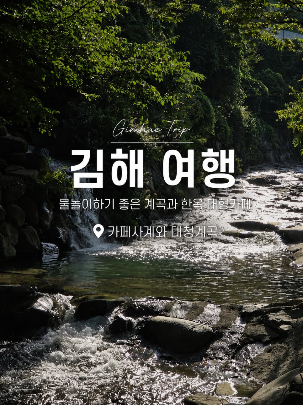 카페사계 바로 옆 대청계곡