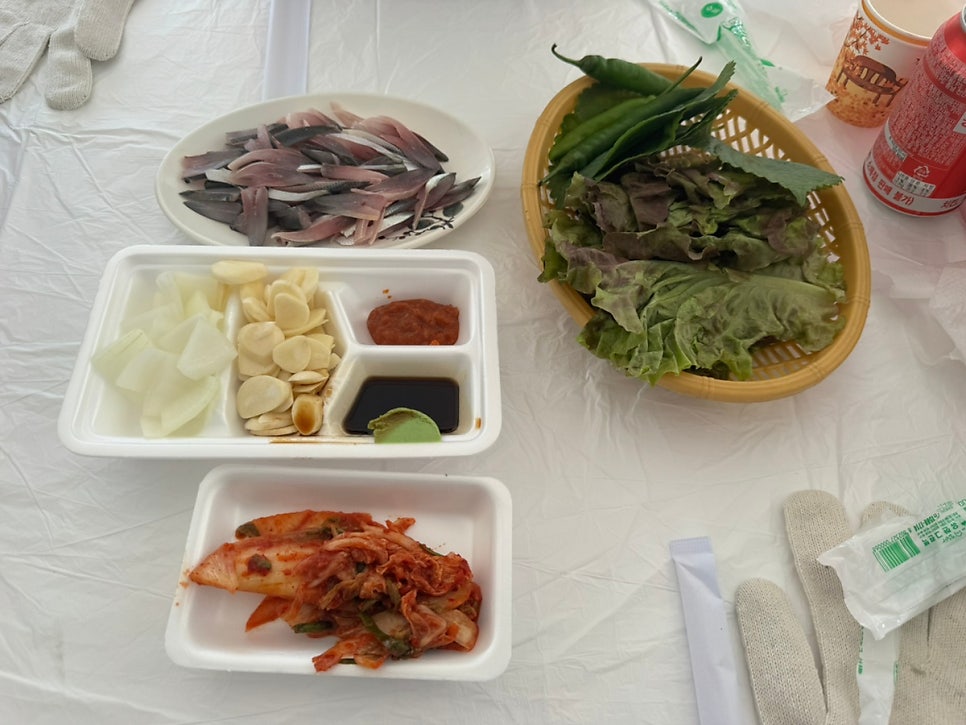 직접 구워 먹는 왕새우