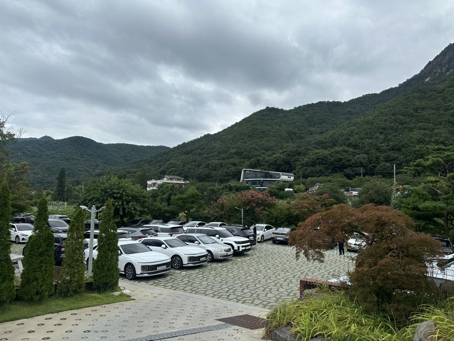 더크루즈 주차장에서 본 풍경