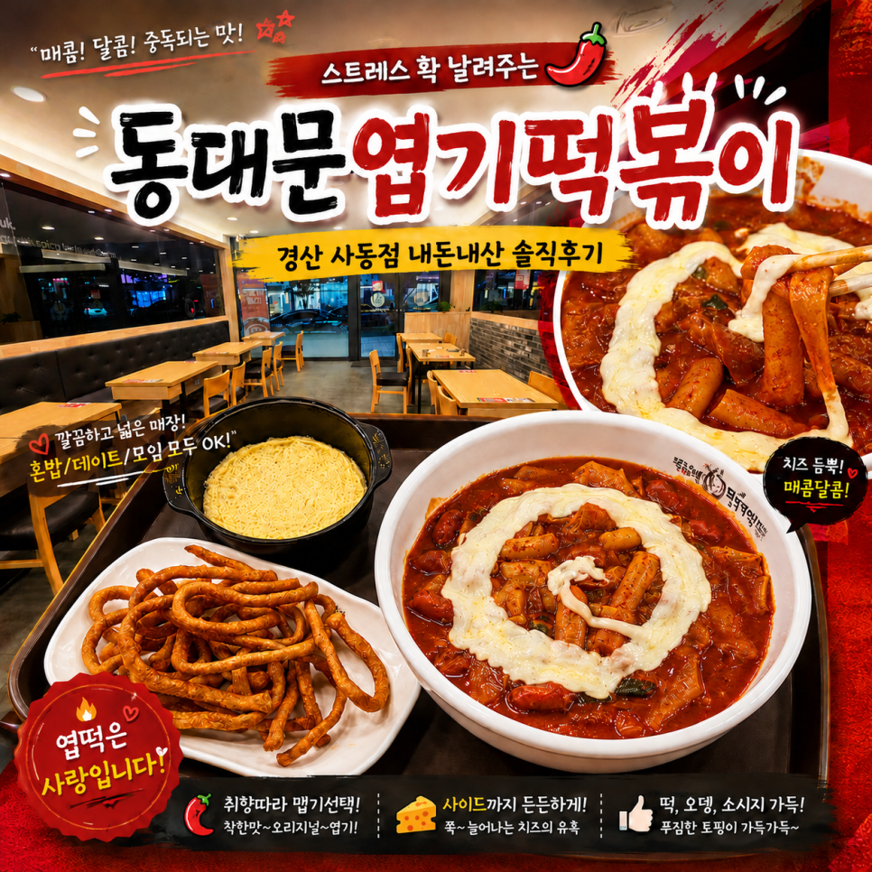 엽기떡볶이 경산사동점 외부