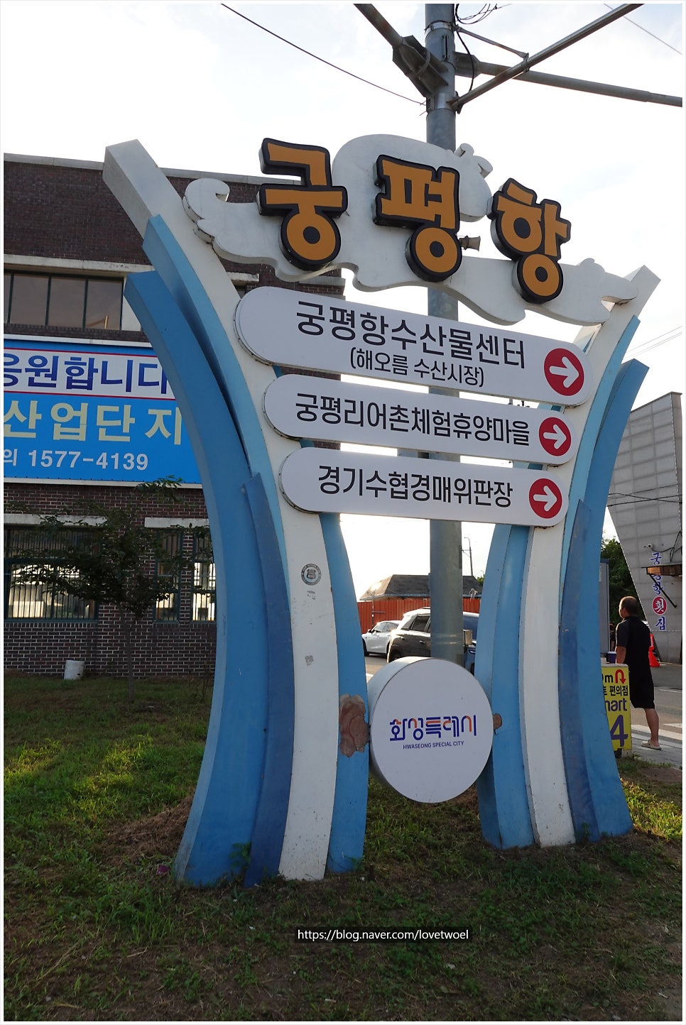궁평항 칼국수 음식