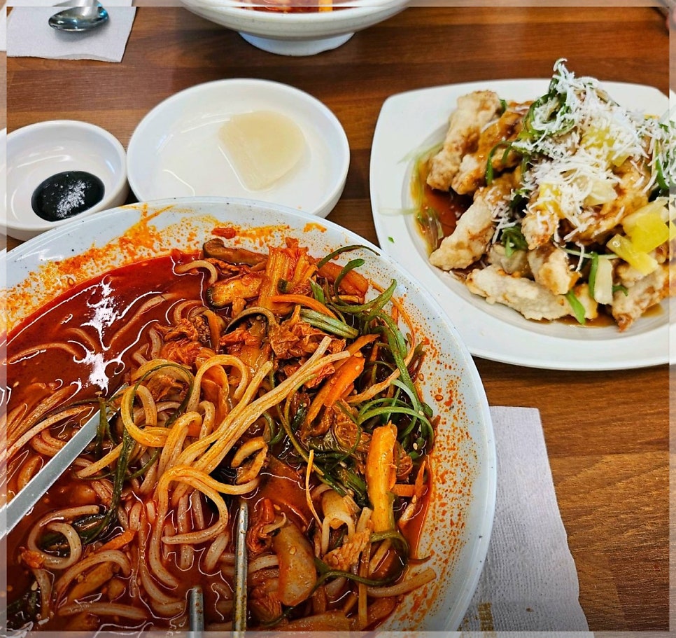 이날 함께 주문한 다양한 메뉴 구성
