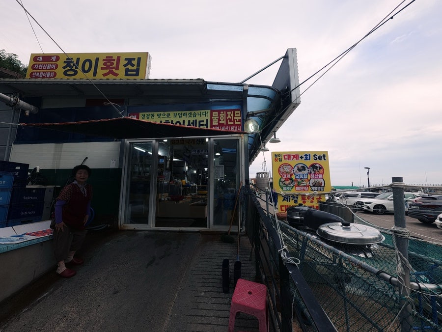 속초 외옹치, 선장님이 직접 잡은 자연산회 '청이횟집'
